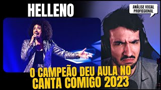 ANALISEI A VOZ DO HELLENO CAMPEÃO DO CANTA COMIGO [upl. by Okir]