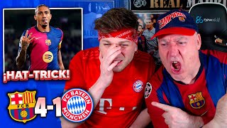 ¡HATTRICK FC BARCELONA 41 BAYERN MUNICH  Champions League 2024 [upl. by Leighton]