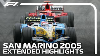 Extended Race Highlights  2005 San Marino Grand Prix [upl. by Anomer]