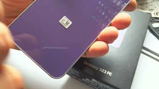 unbox samsung galaxy s23FE porównanie z iphone 16 4K [upl. by Klos287]