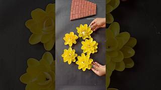 DIY Plastic Spoons Flower Wall Hanging✨shorts youtubeshorts viralshort diy plasticspoon craft [upl. by Toscano743]