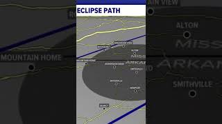 2024 Solar Eclipse Path through United States [upl. by Rumery]