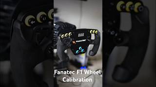 Fanatec ClubSport Steering Wheel F1 V2 Calibration fanatec granturismo7 clubsport simracing [upl. by Marybelle626]