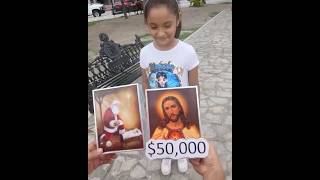 Millonario pone a prueba a niña de la calle con imagen de Jesucristo y se arrepiente al instante 😭 [upl. by Kenwood]