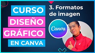 Curso DISEÑO GRÁFICO en CANVA  3 Formatos de imagen [upl. by Garvin]