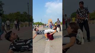 Mehnat rang lati h gymnast action stunt viralshort publicreaction flipsinpublic acrobatics [upl. by Yarazed72]