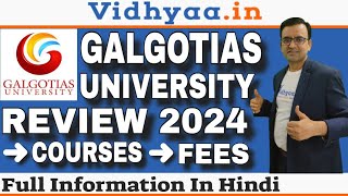 GALGOTIAS UNIVERSITY GREATER NOIDA  REVIEW 2024  PLACEMENT  RANKING  FEES  ADMISSION [upl. by Garrett]