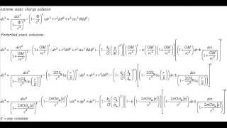 Charge and mass exact solutions to Einsteins Field Equations [upl. by Enhpad]