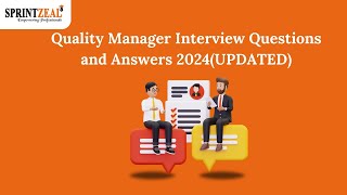 Quality Manager Interview Questions and Answers 2024UPDATED qualitymanager interviewquestions [upl. by Rebeh681]