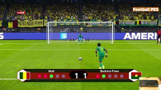 Mali contre Burkina Faso Penalty Shootout 2024  Coupe dAfrique des Nations 2023  PES Gameplay [upl. by Lirva]