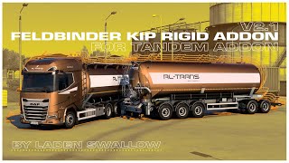 ETS2  Feldbinder KIP Rigid Addon for Tandem Addon 143 [upl. by Powder]