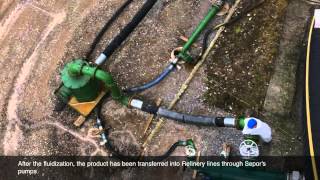 Sepor SpA noman entry tankcleaning with oil recovery  crude oil tank [upl. by Eilahs958]