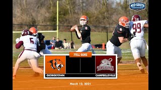 Football  19 Georgetown College vs Campbellsville University  31221 [upl. by Nannoc901]