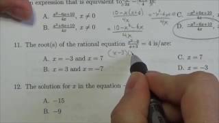 Math 302 Rationals Review MC11 [upl. by Nna]