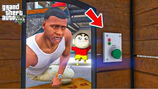 Shin Chan amp Franklin Found a Secret Button inside the Chop’s House in GTA 5 in Telugu [upl. by Langelo430]