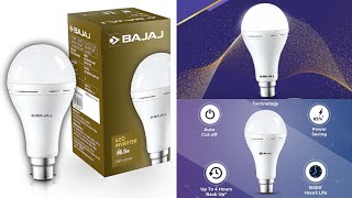 BAJAJ Inverter iLED bulb💡4Hours battery backup🔋 Only ₹200💥Best led bulb brightest than Halonix 🔥 [upl. by Allred]