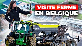 Je VISITE une FERME laitière NEUVE en BELGIQUE 🐄 🚜 [upl. by Arikahs]