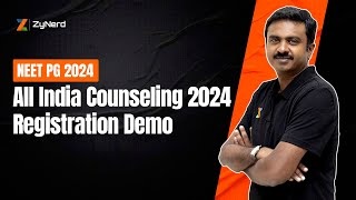 All India NEET MDS Counseling  2024  Registration Demo [upl. by Ahsaenat666]