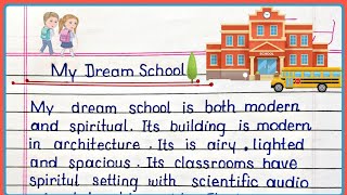 paragraph on my dream school in english  my dream school  paragraph on my school [upl. by Clarence]