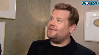 James Corden REACTS to One Direction Late Late Show Reunion Rumors Exclusive [upl. by Saideman]