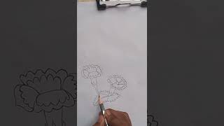 GLOXINIA FLOWER sketch painting like and subscribe [upl. by Hsemin]