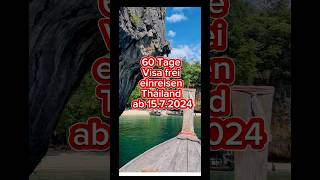 60 Tage Visum freie Einreise Thailand News thaivisa thailand thailandtravel [upl. by Nirrad]