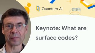 Keynote Introduction to surface codes [upl. by Anaujait]