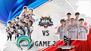 SMART OMEGA vs BLACKLIST Game 2  MPL PH TAGALOG S14 Week 2 Day 1  OMG VS BLCK  WOMLBB [upl. by Kolnos]