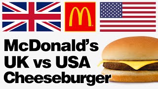 McDonalds UK vs USA Cheeseburger Review [upl. by Nnylharas828]