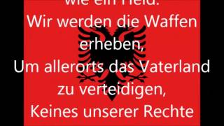 Nationalhymne von Albanien deutsche Übersetzung [upl. by Hoxie2]