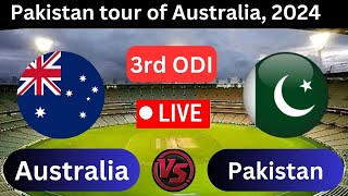 Australia vs Pakistan 3rd ODI  Pakistan tour of Australia 2024  AUS vs PAK Live Cricket Match [upl. by Nalda98]