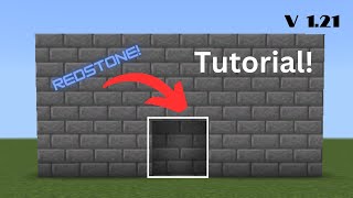 How To Make A Simple 2x2 Redstone door in Minecraft Tutorial Minecraft [upl. by Denver]