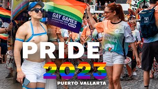 PRIDE 2023  Marcha del orgullo en Puerto Vallarta 🏳️‍🌈 [upl. by Percival907]