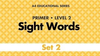 Sight Words Primer Set 2 short version [upl. by Nunciata]