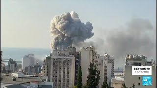 Explosion de Beyrouth un an après  retour en images sur cet événement dramatique • FRANCE 24 [upl. by Mauchi597]