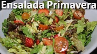 Como Hacer Ensalada Primavera  Ensaladas Con Tomate Cherry [upl. by Aufmann]