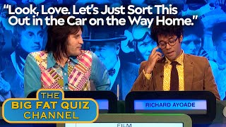 Richard Ayoade Wont Acknowledge Noels Needs In Public  Big Fat Quiz [upl. by Adierf]