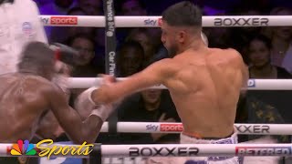 HIGHLIGHTS Adam Azim knocks out Ohara Davies in eighth round  NBC Sports [upl. by Coralyn]