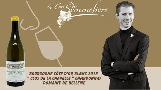 Je déguste pour vous le Bourgogne Côte dOr Blanc 2018 quot Clos de la Chapelle quot du Domaine de Bellene [upl. by Lemrej839]