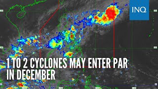 1 to 2 cyclones may enter PAR in December [upl. by Lasser]