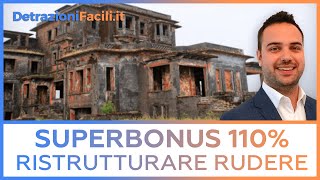 SUPERBONUS 110 RUDERE si può richiedere [upl. by Armyn695]