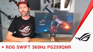 Unser bester eSport Monitor ROG PG259QNR mit 360 Hz und Nvidia Reflex [upl. by Grantland]