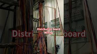 Distribution board wiring😯 electronic wiring viralshort fitting [upl. by Ahsinom]