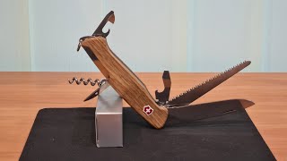 Victorinox Ranger 55 Wood in Walnut wood  0956163 Super Pocket Knife with 10 Functions unboxing [upl. by Callahan]