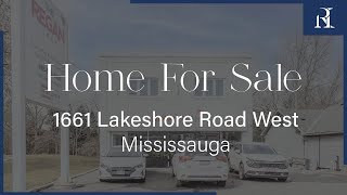 Home For Sale in Mississauga  Regan Irish amp Associates  1661 Lakeshore Road West [upl. by Rosinski]