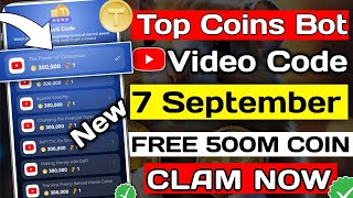 The Power of Consensus TAPCOINS Bots Video Code  Tapcoins Lucky Code Today 7 September Tapcoinsbot [upl. by Ebarta]