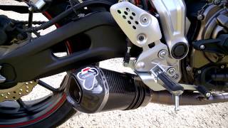 MT 07 Termignoni Exhaust Soundcheck [upl. by Anaitak146]