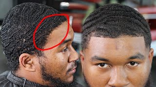 🔥WOW🔥 I HAD TO SAVE THIS CLIENTS HAIRLINE WAVERS HAIRCUT FADED BEARD BARBER TUTORIAL [upl. by Rimidalv]