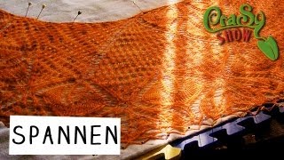 Alles über SPANNEN und BLOCKEN von Strickstücken [upl. by Oiromed]