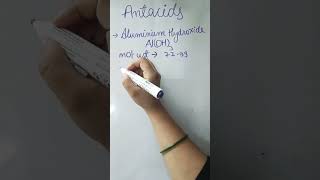 antacid  magnesium hydroxide aluminium hydroxide use shortvideo shorts viralshort pharma yt [upl. by Dionysus]